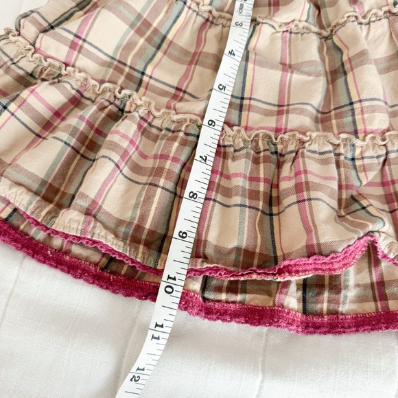 Oshkosh B'Gosh Plaid Skirt Size‎ 3T Pink Brown Fall Winter Vintage Girls - Picture 6 of 7